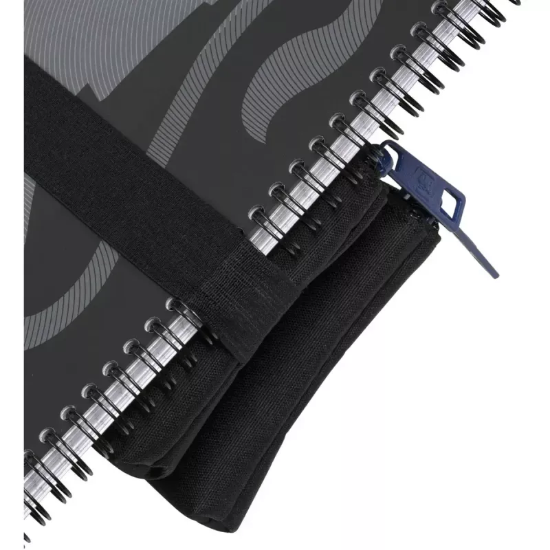 Weiches Federmäppchen Oxford 400183590 Schwarz 220x70x90 mm