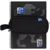Weiches Federmäppchen Oxford 400183523 Schwarz 220x70x90 mm