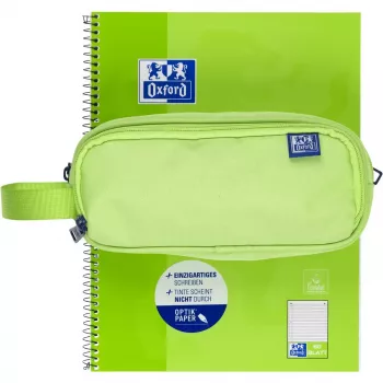 Weiches Federmäppchen Oxford 400183525 Grün 220x70x90 mm