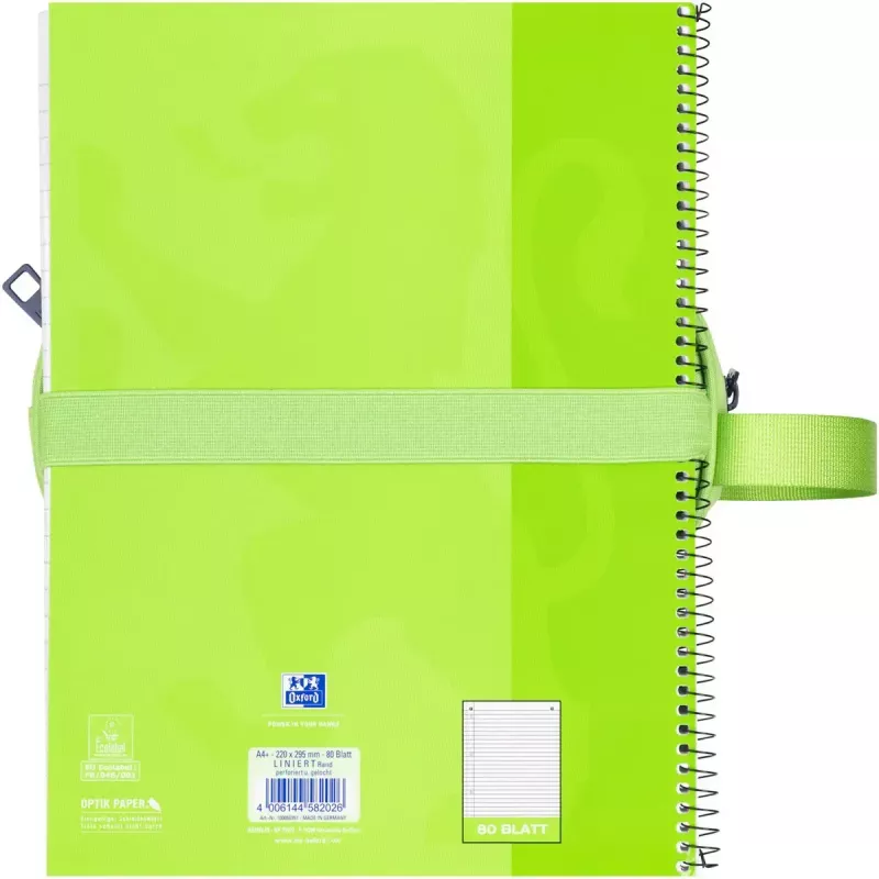 Weiches Federmäppchen Oxford 400183525 Grün 220x70x90 mm