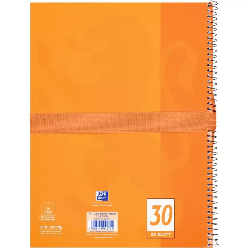 Weiches Federmäppchen Oxford 400183528 Orange 220x70x90 mm