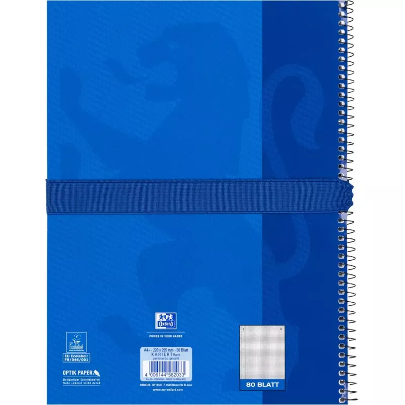 Weiche Federmappe Oxford 400183529 Blau 220x70x90 mm
