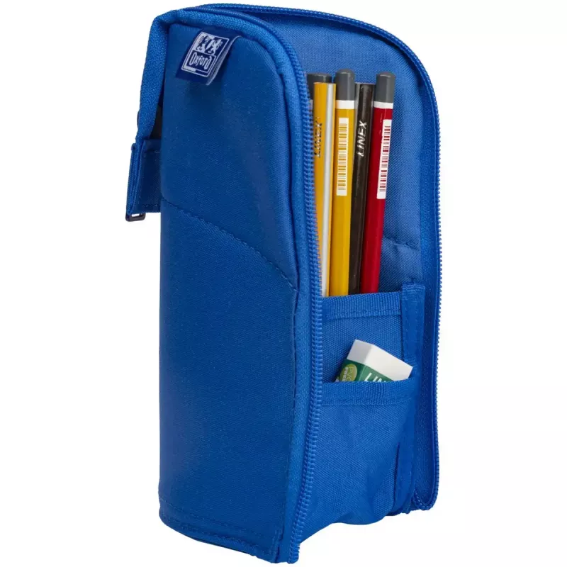 Weiche Federmappe Oxford 400183529 Blau 220x70x90 mm