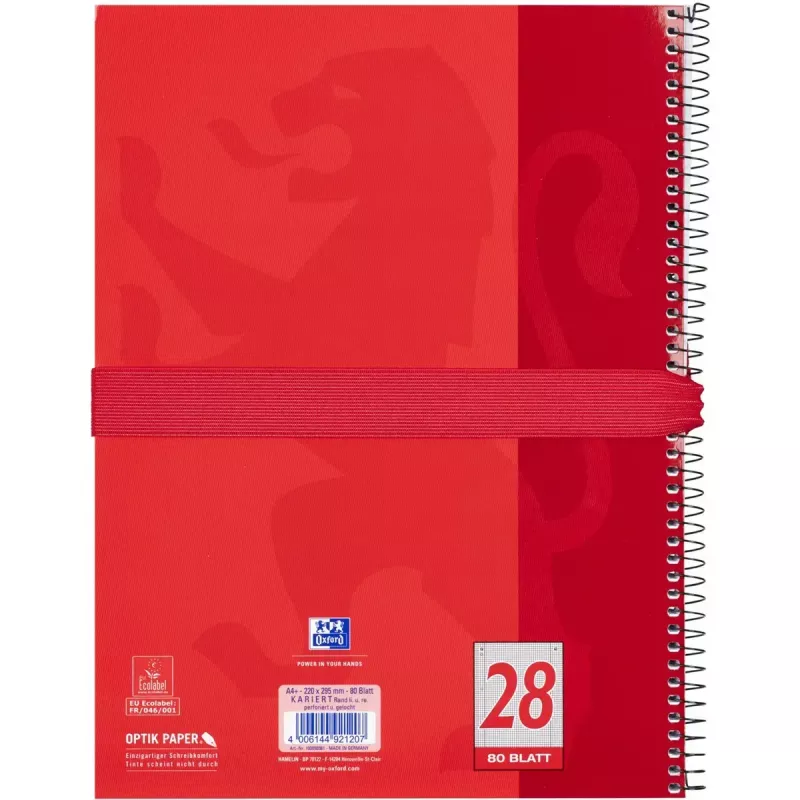 Weiches Federmäppchen Oxford 400183527 Rot 220x70x90 mm