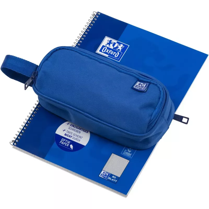 Weiches Federmäppchen Oxford 400183522 Blau 220x70x90 mm