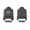 Manhattan HDMI 4K@60Hz Kabel mit Ethernet, 15 m, geeignet für ALLE 4K- und 1080p/HD-Anwendungen – jetzt aufrüsten oder für den zukünftigen Bedarf bereithalten, Stecker zu Stecker, Schwarz, Ultra HD 4k x 2k, lebenslange Garantie, Premium High Speed