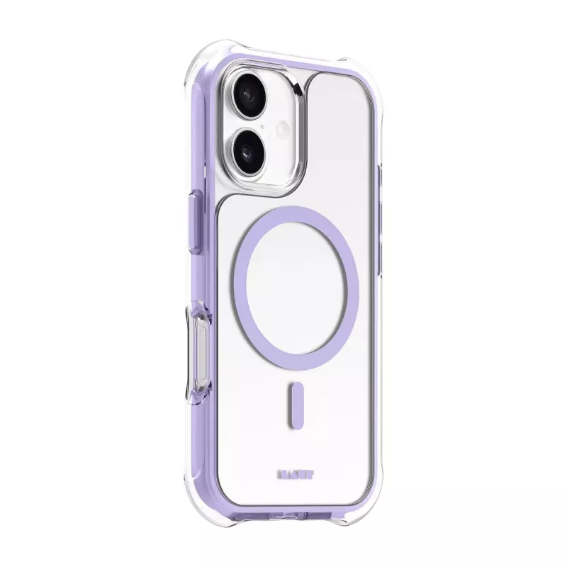 LAUT AERO PROTECT Hülle iPhone 17 16 cm Lila Transparent