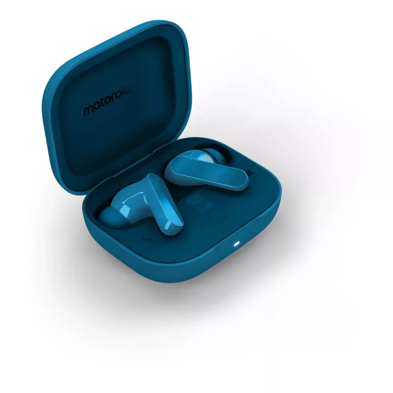 Motorola Moto Buds Bass Headset True Wireless Stereo (TWS) In-Ear-Kopfhörer Anrufe/Musik Bluetooth Blau