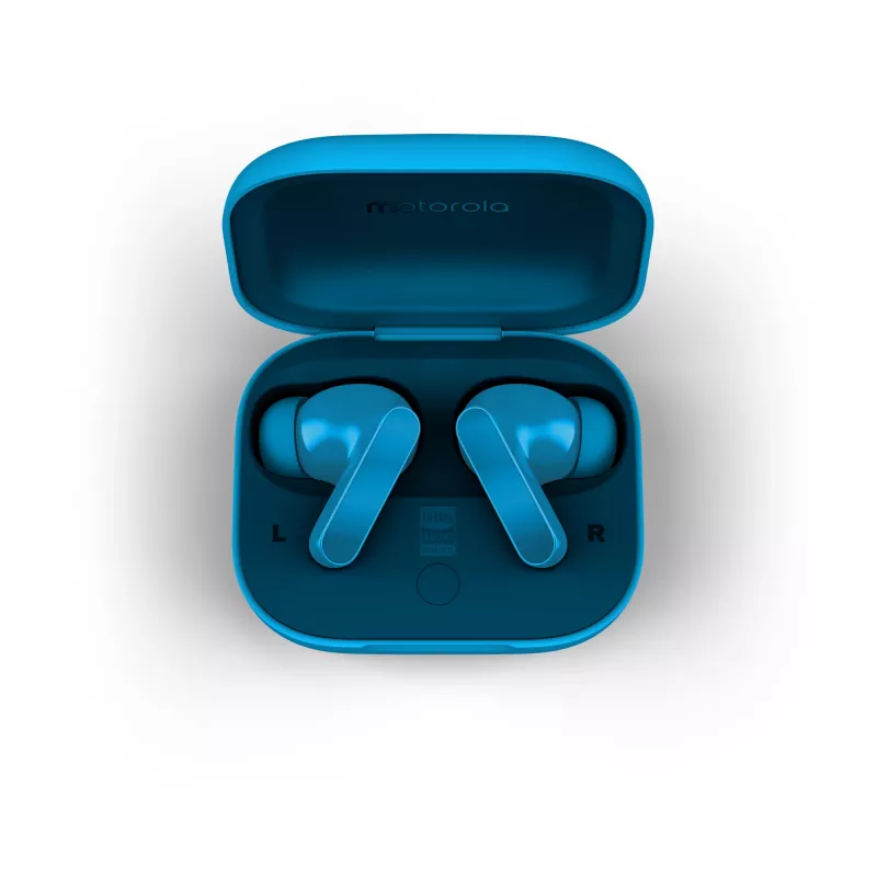 Motorola Moto Buds Bass Headset True Wireless Stereo (TWS) In-Ear-Kopfhörer Anrufe/Musik Bluetooth Blau