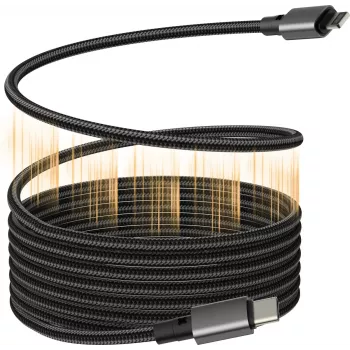 VISION Lightning auf USB‑C Kabel TC 1MLTGMAG/BL — 1 m, 27 W, 5 A, schwarz