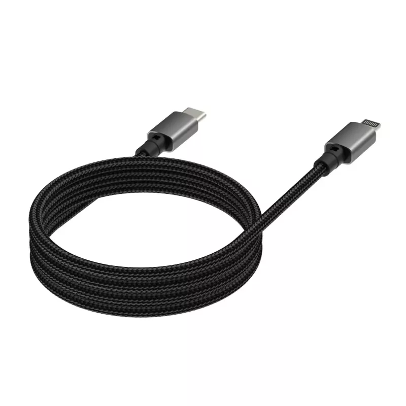 VISION Lightning auf USB‑C Kabel TC 1MLTGMAG/BL — 1 m, 27 W, 5 A, schwarz