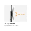TV-Rollwagen EQUIP 37 Zoll–70 Zoll Economy für 37–70 Zoll Bildschirme, 70 kg Tragfähigkeit, VESA 100x100–600x400, Höhe 1337–1430 mm, Neigung -10°–5°, schwarz