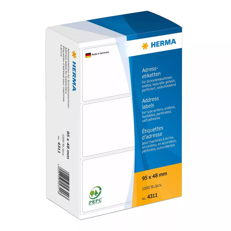 Adressetiketten für Schreibmaschinen HERMA 4311