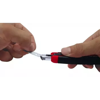 Abbrechklingenmesser Wedo 78 409 Schwarz Rot
