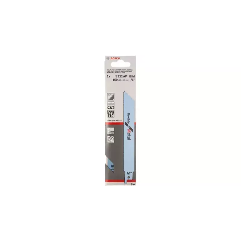 Säbelsägeblatt Bosch S 922 AF Flexible for Metal Bimetal 1mm Zahnabstand