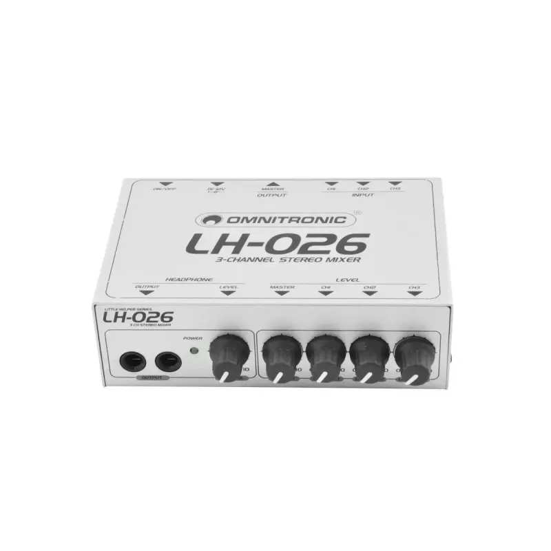 Audio-Mixer Omnitronic 10355026 3 Kanäle 20 - 20000 Hz Weiß