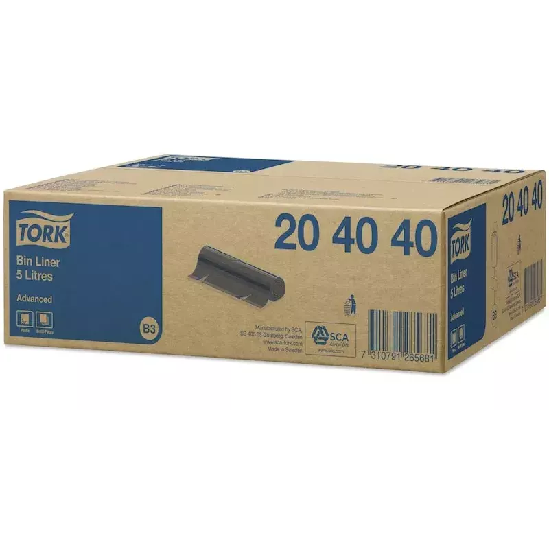 Müllbeutel Tork 204040 5 L Schwarz