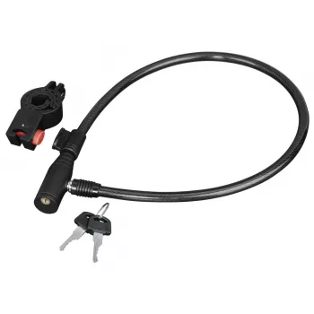 Hama 00178109 Fahrradschloss Schwarz 650 mm Kabelschloss
