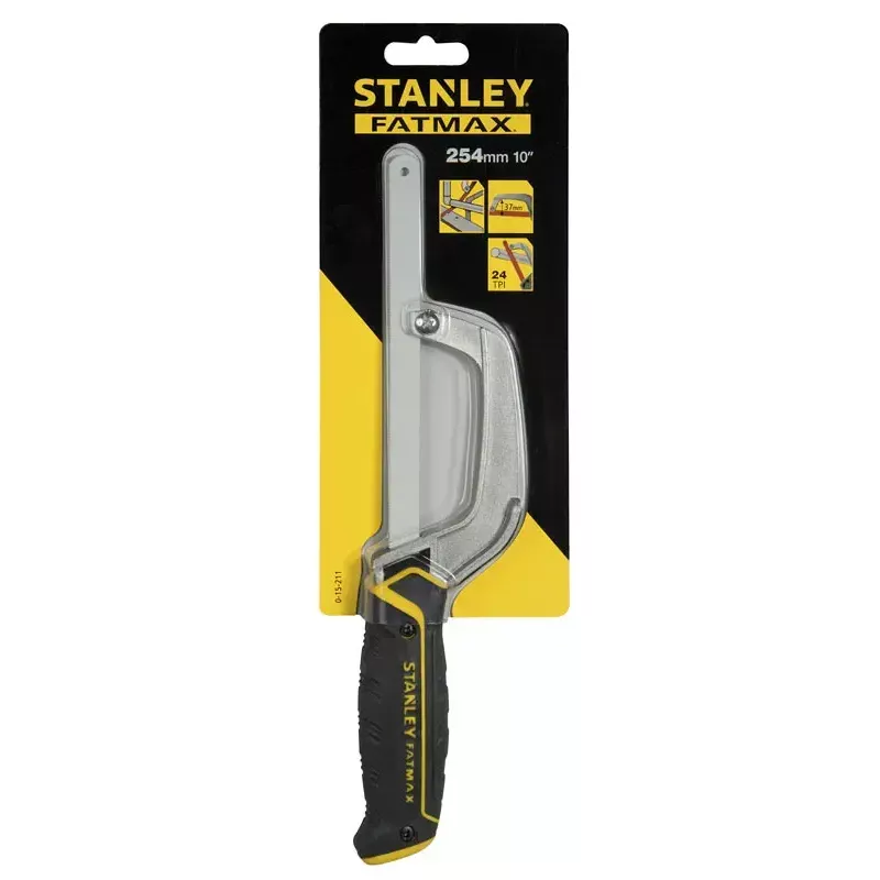 Bügelsäge Stanley 0-15-211 25 cm Schwarz Gelb Kunststoffgriff