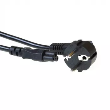 ACT Netzkabel CEE 7/7 Stecker (gewinkelt) - C5 schwarz 3 m