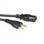 Netzkabel ACT Powercord Schweizer Stecker - C13 schwarz 2,5 m