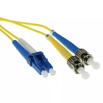 ACT 3 m LSZH Singlemode 9/125 OS2 Glasfaser-Patchkabel Duplex mit LC- und ST-Steckern