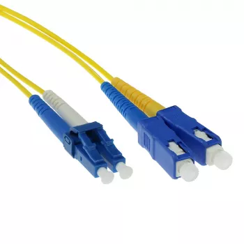 ACT 1 Meter LSZH Singlemode 9/125 OS2 Glasfaser-Patchkabel Duplex mit LC- und SC-Steckern