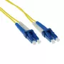 ACT 15 Meter LSZH Singlemode 9/125 OS2 Glasfaser-Patchkabel Duplex mit LC-Steckern
