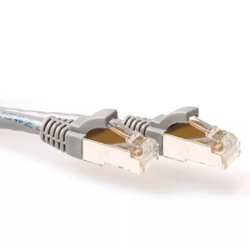 ACT Grau 3 Meter SFTP CAT6A Patchkabel mit Rastnasenschutz und RJ45-Steckern