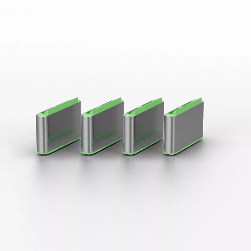 Lindy USB Typ C Port-Blocker (ohne Schlüssel) – 10er-Pack, Grün