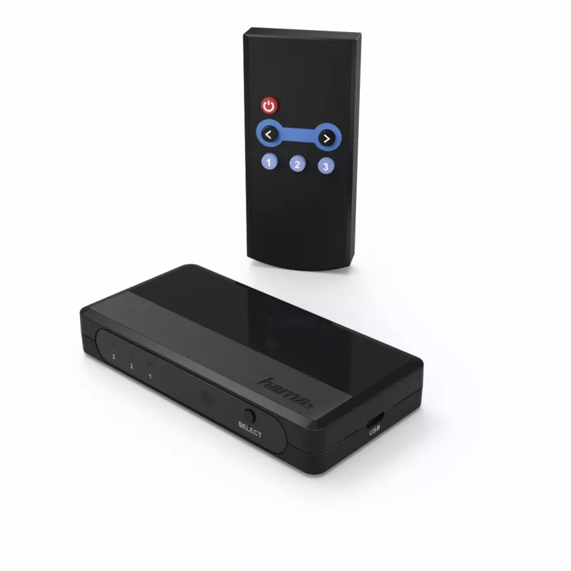 Hama 00121760 Video Switch HDMI Schwarz 1080p DTS-HD Dolby Digital