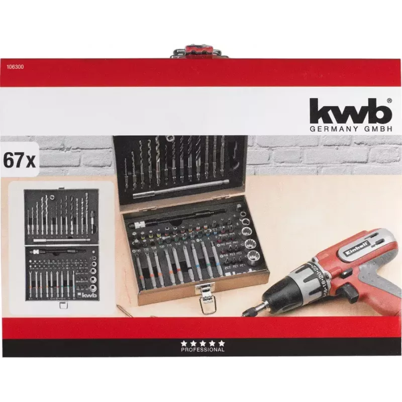 Bohrer-Set KWB 106300 67-tlg.