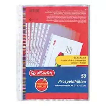 Klarsichthüllen Herlitz 05850508 A4