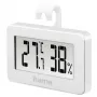 Digitale Wetterstation HAMA 00186363 – Innenthermometer und Hygrometer, Luftfeuchtigkeit 20–95 %, weiß, Batterie CR2025