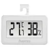 Digitale Wetterstation HAMA 00186363 – Innenthermometer und Hygrometer, Luftfeuchtigkeit 20–95 %, weiß, Batterie CR2025