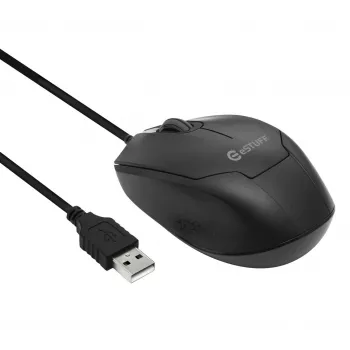 eSTUFF GLB213002 Maus Office Beidhändig USB Typ-A Optisch 1200 DPI