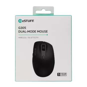 eSTUFF GLB214002 Maus Office Rechtshänder RF Wireless + Bluetooth IR-LED 1800 DPI
