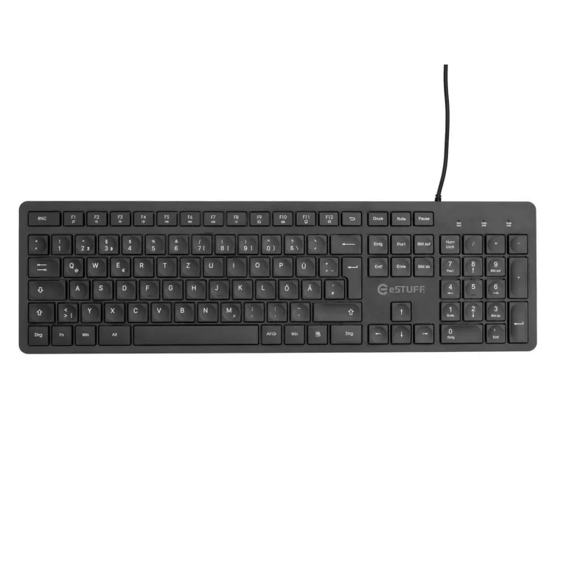 eSTUFF GLB211402 Tastatur Büro USB QWERTZ Deutsch Schwarz