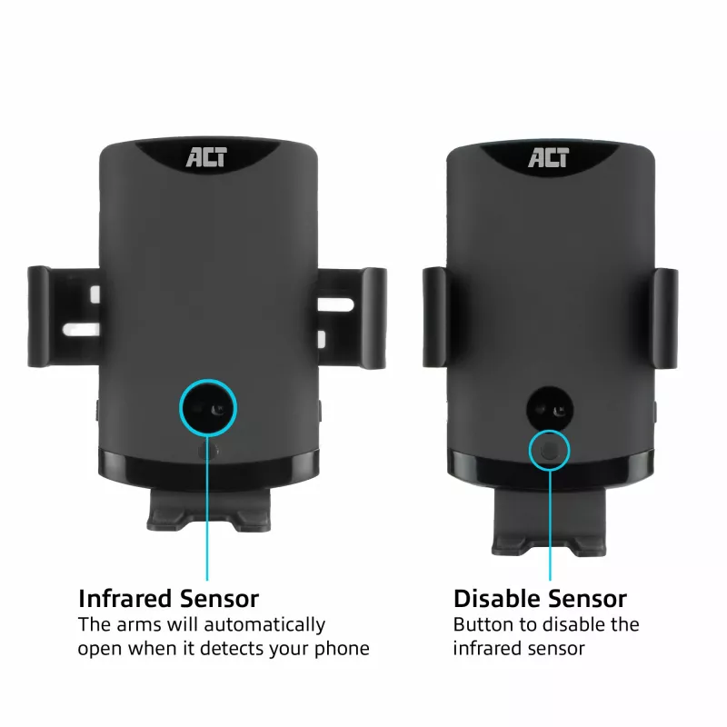 ACT Automatische Smartphone-Autohalterung AC9010 mit kabellosem Laden