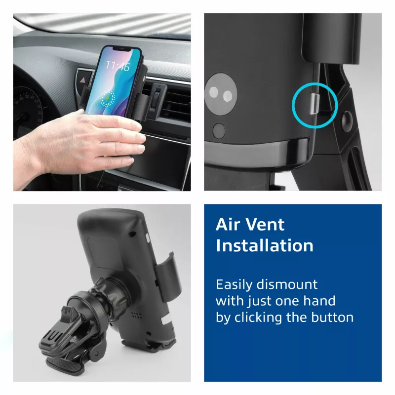 ACT Automatische Smartphone-Autohalterung AC9010 mit kabellosem Laden
