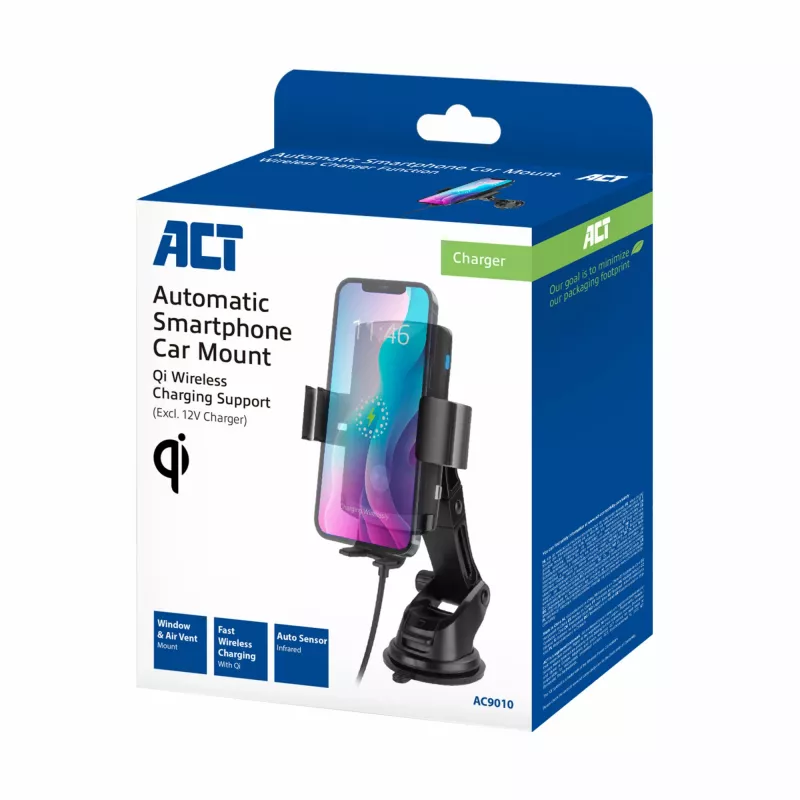 ACT Automatische Smartphone-Autohalterung AC9010 mit kabellosem Laden