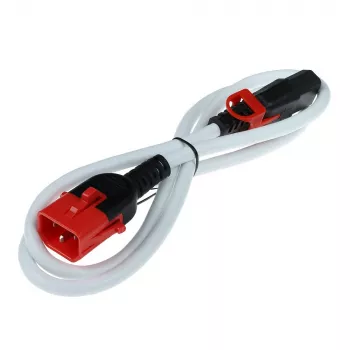 ACT Powercord C13 IEC Lock+ - C14 IEC Lock Dual Locking weiß 1 m, PC3607