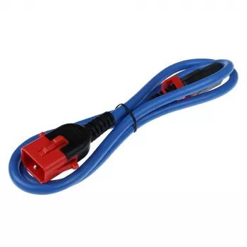 ACT Powercord C13 IEC Lock+ - C14 IEC Lock Dual Locking blau 0,5 m, PC3618