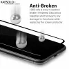 Gehärtetes Glas Displayschutz Kapsolo für iPhone 13 / iPhone 14 Max — gewölbt 9H, passend bis 15,5 cm (6,1 Zoll)