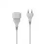 Hama 00223261 Stromverlängerung 3 m 1 AC-Ausgang Innenbereich Weiß