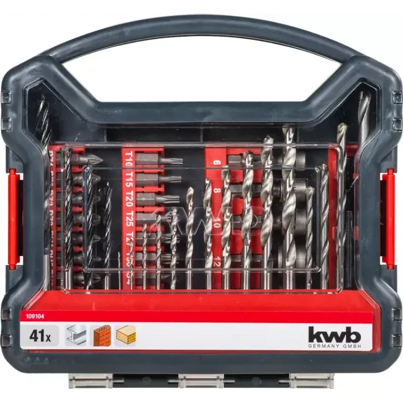 Schraubendreher-Bitsatz KWB 109104 41-tlg. Phillips Pozidriv Torx