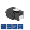 ACT Keystone Jack RJ45 CAT6 ungeschirmt werkzeuglos mit Shutter, schwarz