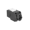ACT Keystone Jack RJ45 CAT6 ungeschirmt werkzeuglos mit Shutter, schwarz