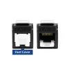 ACT Keystone Jack RJ45 CAT6 ungeschirmt werkzeuglos mit Shutter, schwarz