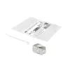 ACT Keystone Jack RJ45 CAT6 geschirmt werkzeuglos mit Shutter silber-weiß